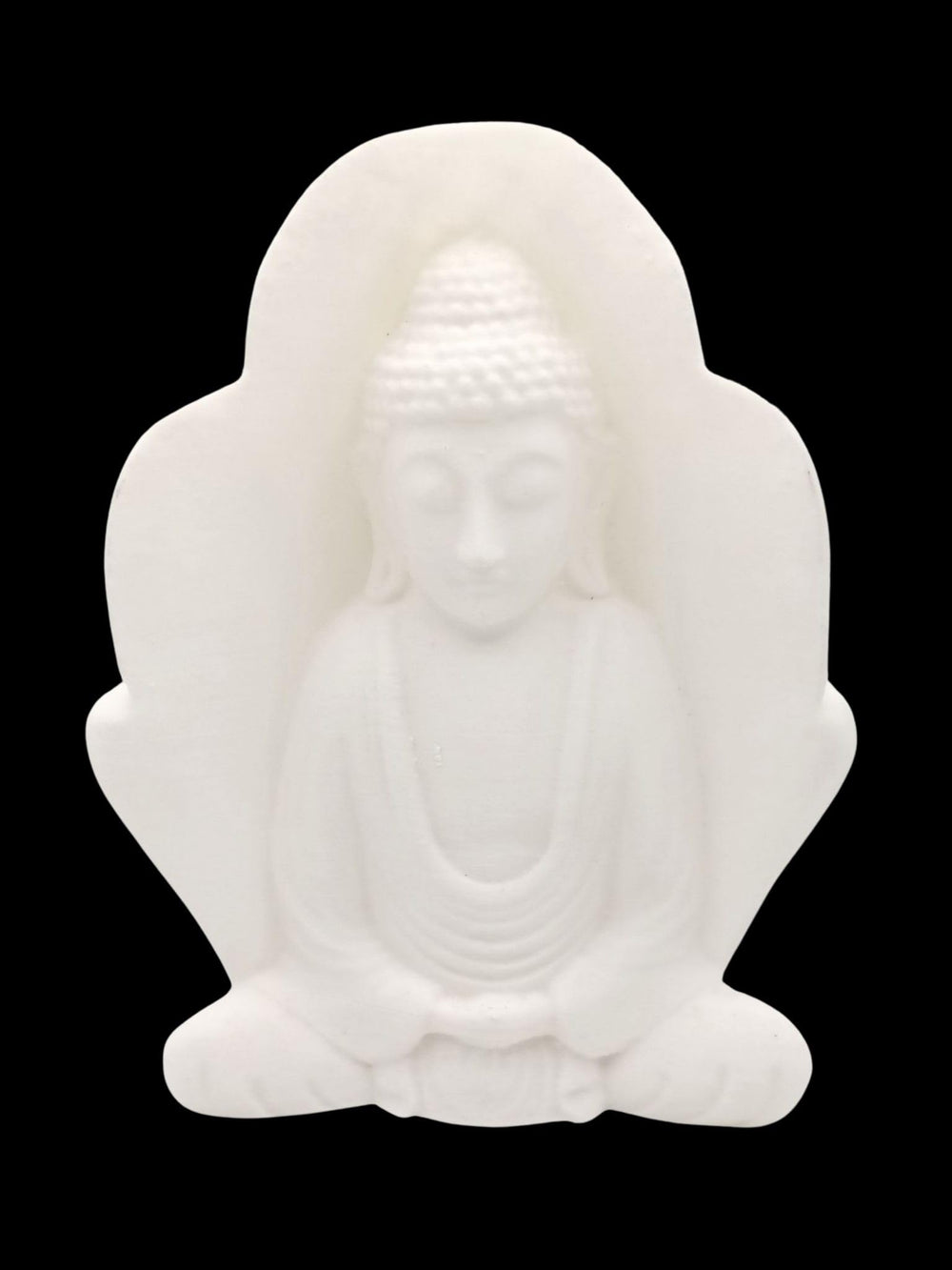 snoogg 3d buddha head and meditating buddha statue for home rustic spiritual ready to paint