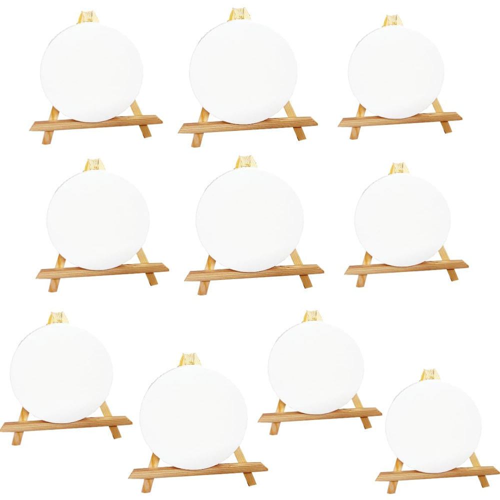 7 inch easel and 6 inch mini canvases painting small art stretched canvases panels pack wit