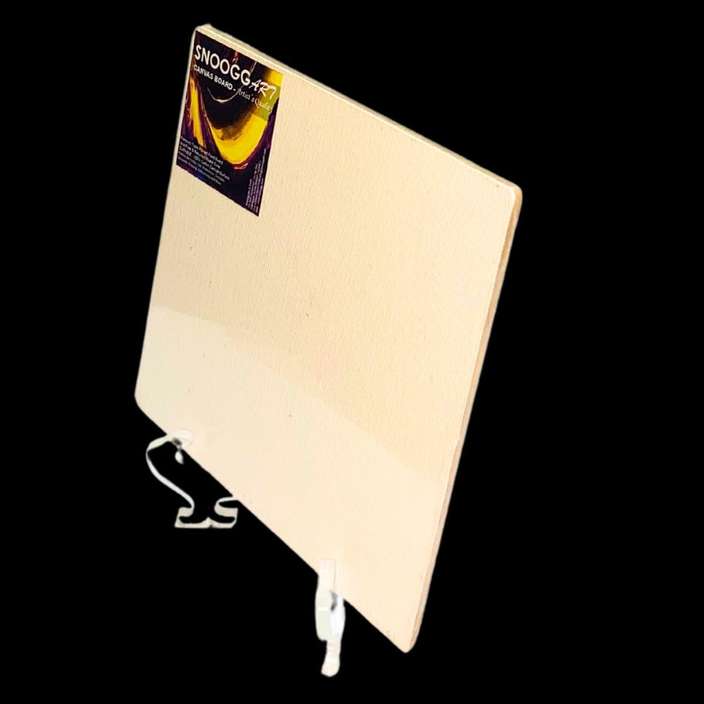 snoogg canvas board and easel painting set includes 6x6 inches and 8x8 inches primed canvas