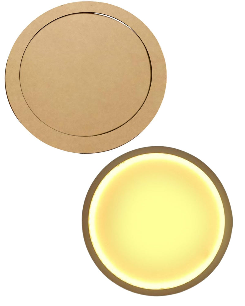 snoogg multicolour led lighted hexagon shape display frame in 6 inch for highlighting your