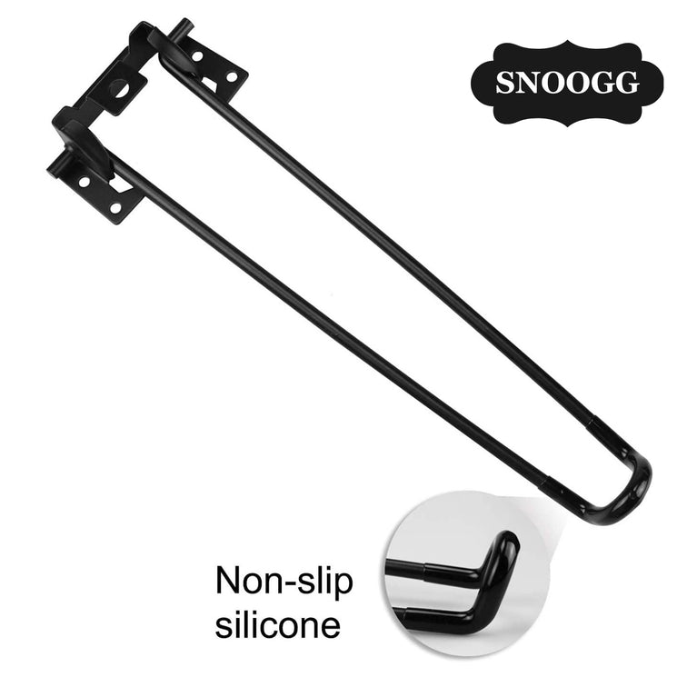 SNOOGG Set of 3 Heavy-Duty Metal Foldable Table Legs Furniture Legs with Screws for DIY Coffee Tables & Side Desks