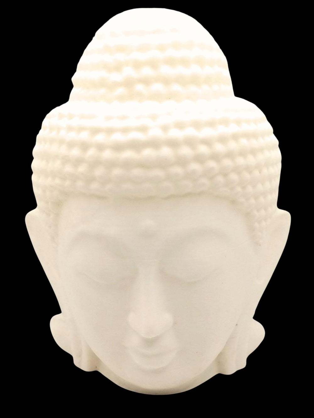 snoogg 3d buddha head and meditating buddha statue for home rustic spiritual ready to paint