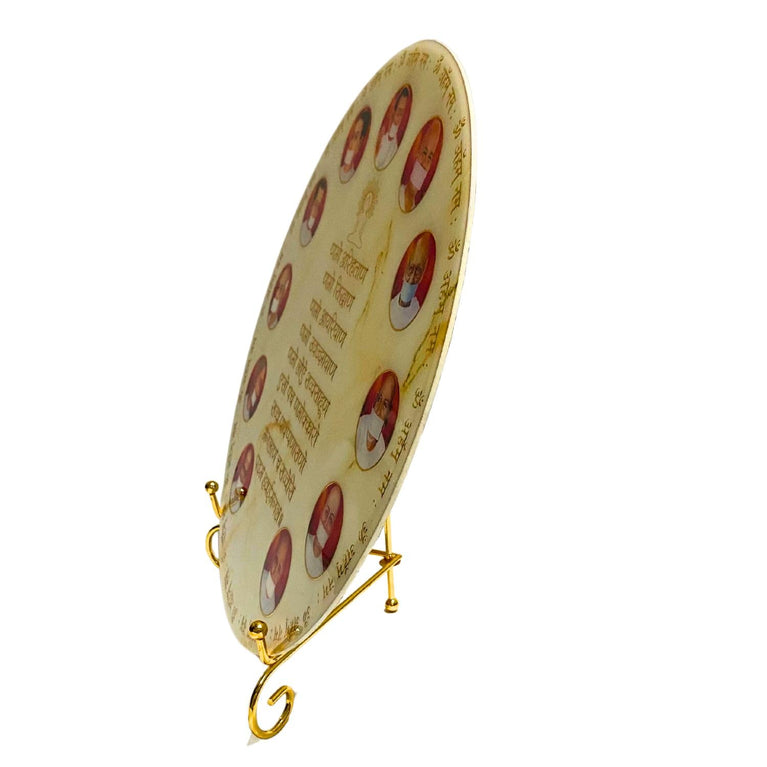 snoogg 12 inch jainism namokar navkar mantra resin art terapanth theme grow spiritually and