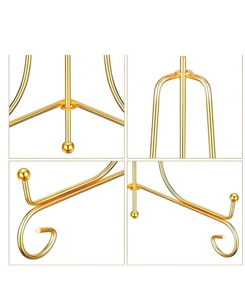 snoogg metal easel 6 inch triangle easel lead foldable easel small lightweight and portable