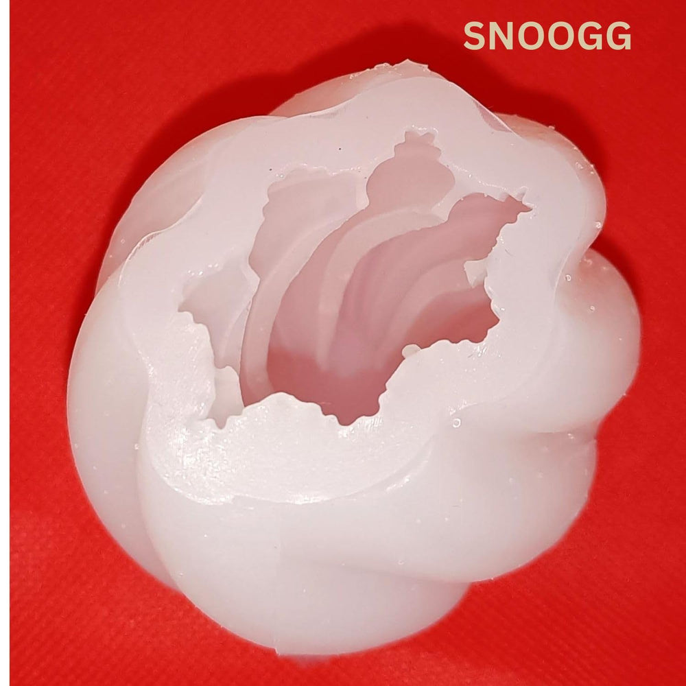 snoogg 3d sprial small candle mold silicone mold for candle making aromatic stones scented