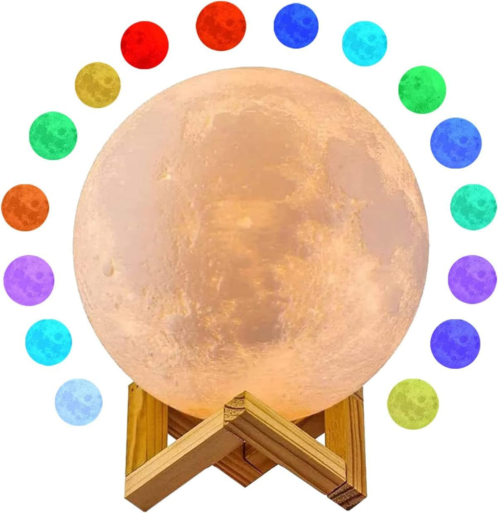 snoogg galaxy moon lamp 15 cm 16 colours led 3d moon light remote touch control gifts for g