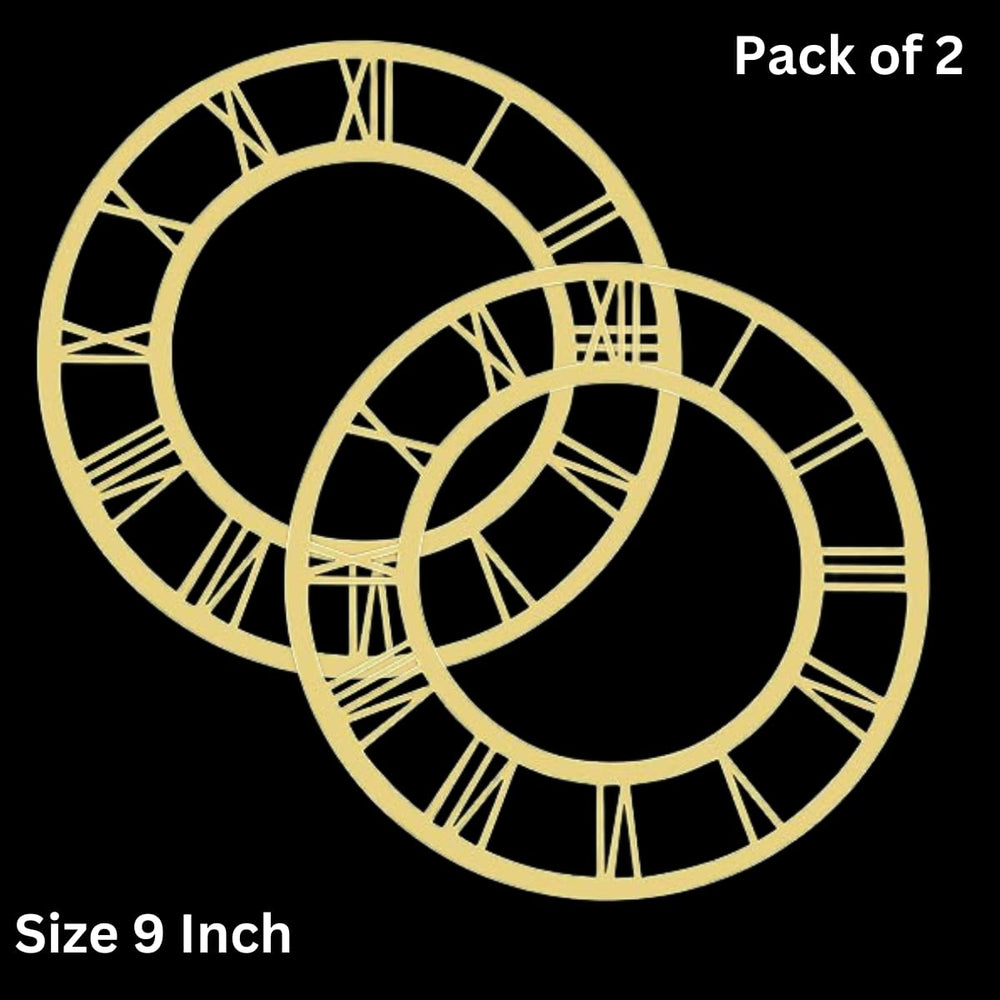 snoogg 9 inch gold classic acrylic clock face roman ring for resin crafts diy round mirror