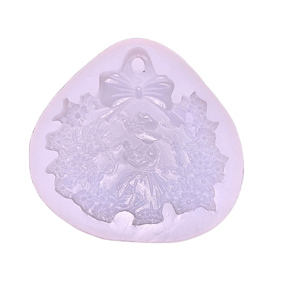 SNOOGG Floral Heart Wreath Silicone Mold for Epoxy Resin Eco Gypsum Alternate to Jesmonite Casting Soap Making DIY Decorative Plaque Wall Hanging Craft Projects