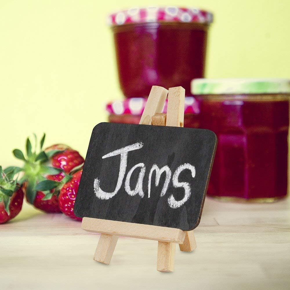 snoogg 4x4 mini chalkboards signs with 5 inch easel stand food labels display blackboard sm