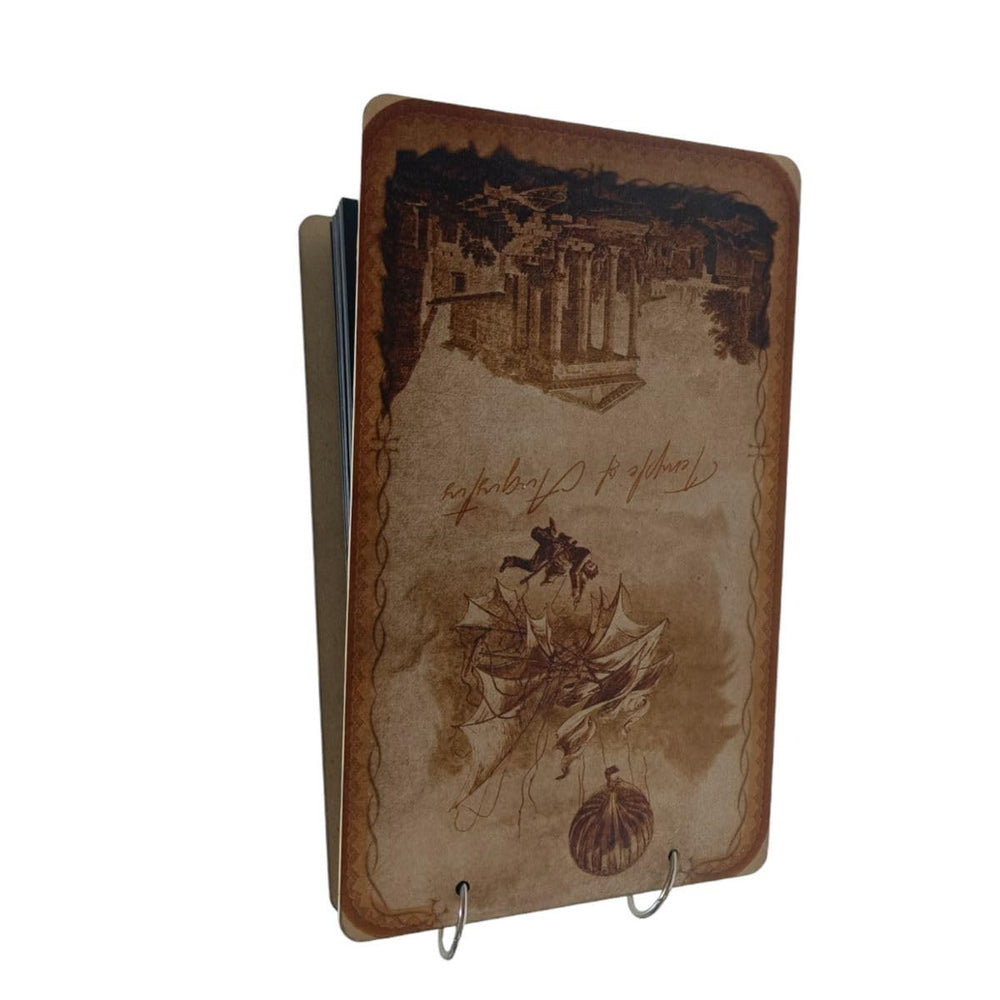 snoogg scrapbook 60 page photo album rectangle 10x6 inch 280 gsm with uv vintage design pri