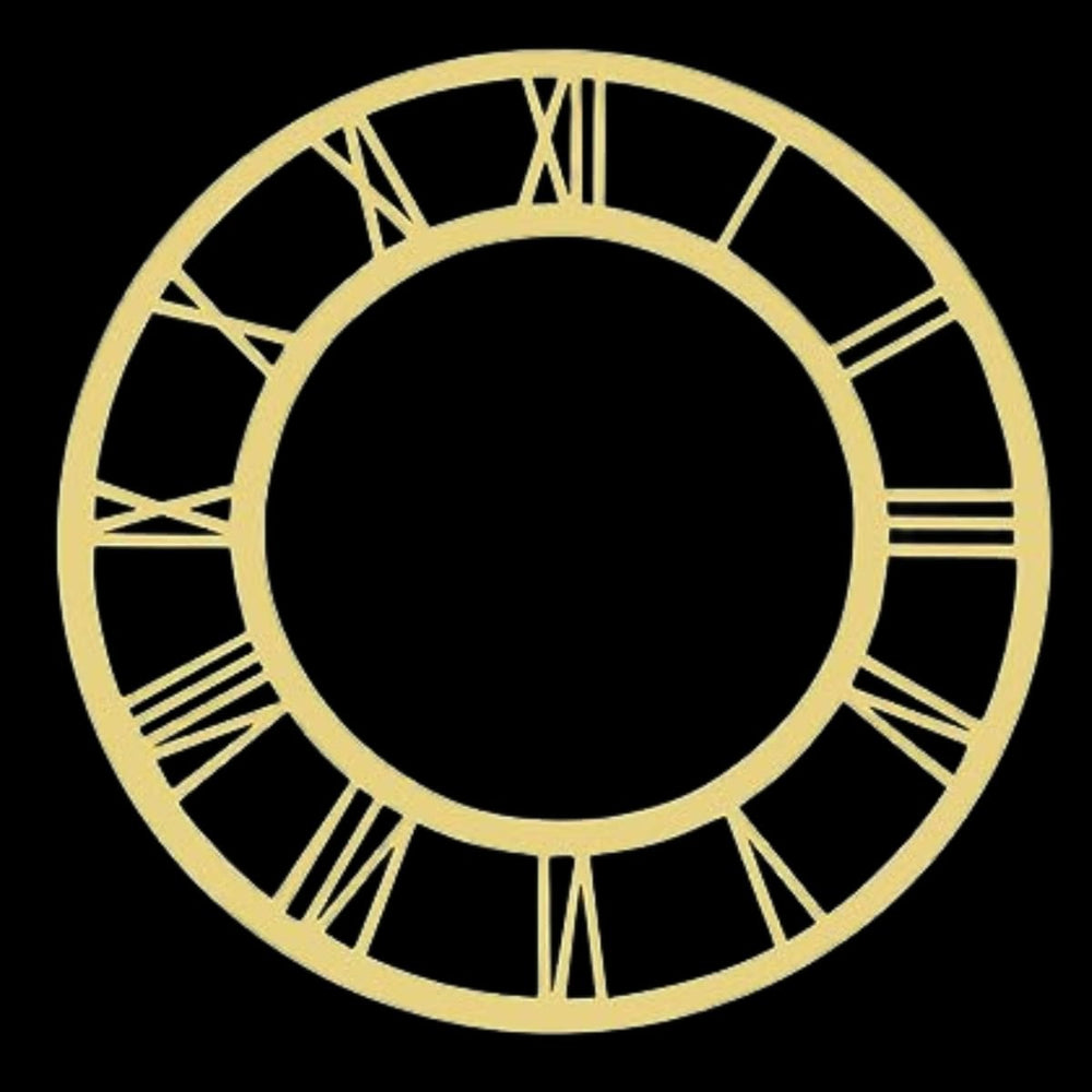 snoogg 9 inch gold classic acrylic clock face roman ring for resin crafts diy round mirror