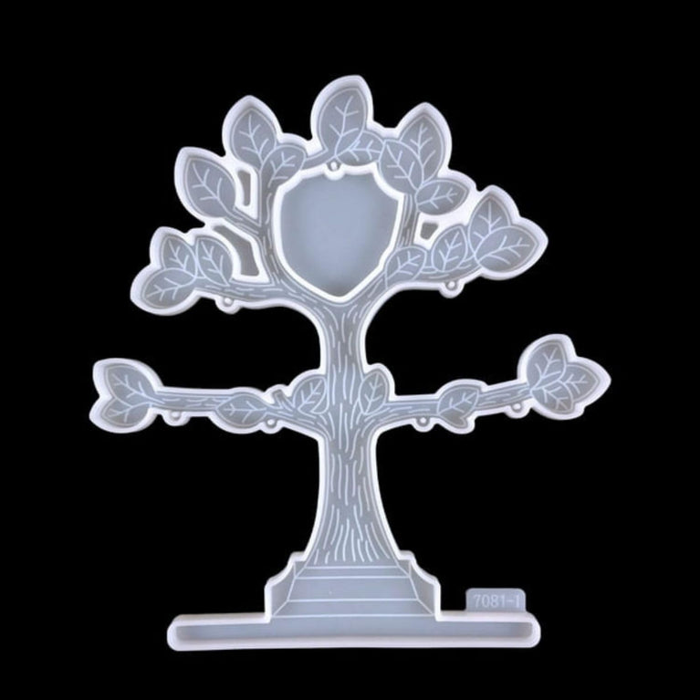 SNOOGG Photo Frame Silicone Resin Moulds Family Tree Shape Epoxy Resin Picture Frame Kit with & Hanging Photo Mould 2 Moulds - 1 Set for Home Wall Decor