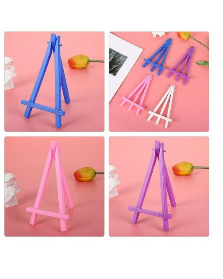 snoogg mini plastic easel 16 x 8 5 cm triangle easel lead foldable easel small lightweight