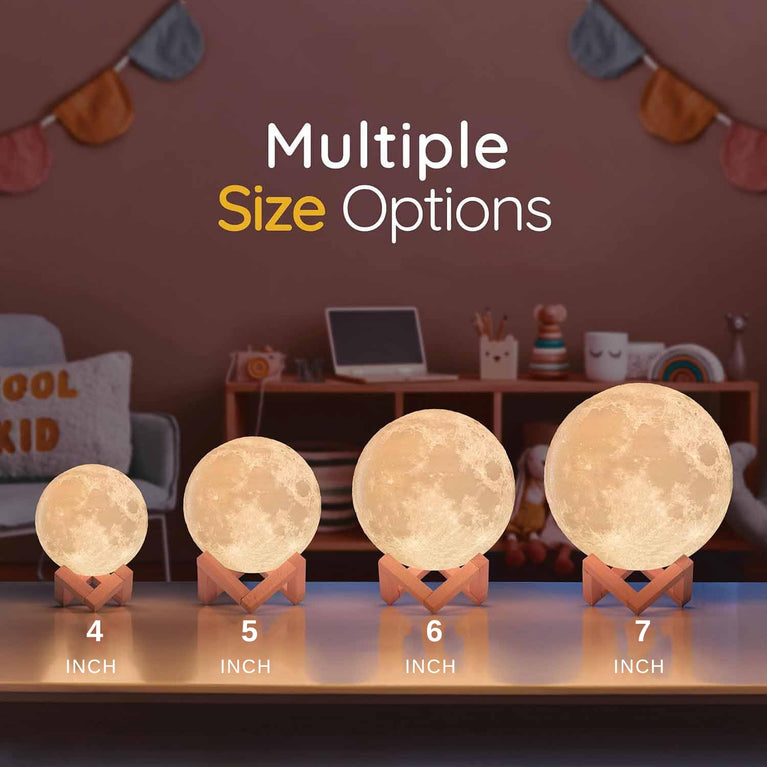snoogg mind glowing moon lamp 3d moon night light for kids bedroom dc 5v usb cable 16 color