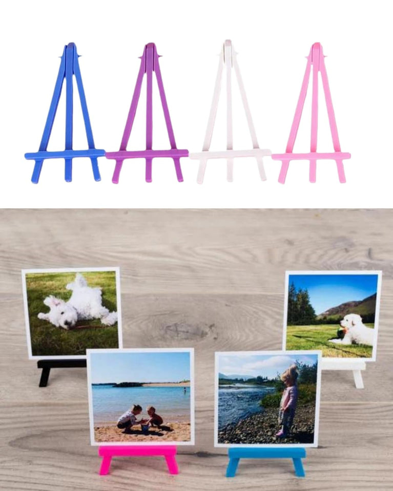 snoogg mini plastic easel 16 x 8 5 cm triangle easel lead foldable easel small lightweight