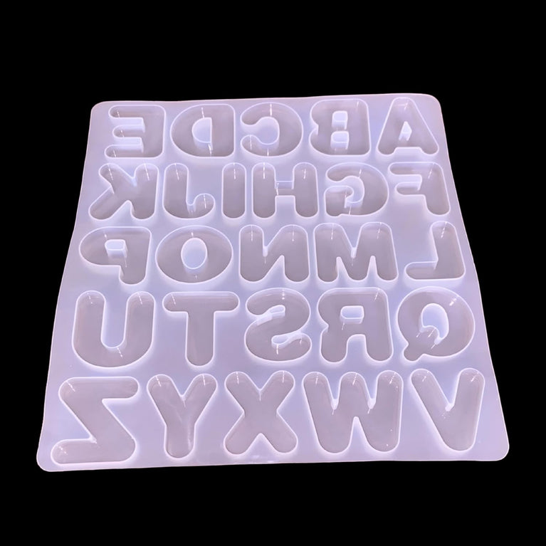 SNOOGG Large Alphabet Numbers Silicone Mold Epoxy Resin Eco Gypsum Alternate to Jesmonite Casting for DIY Crafts Keychains Jewelry and Personalized Lettering