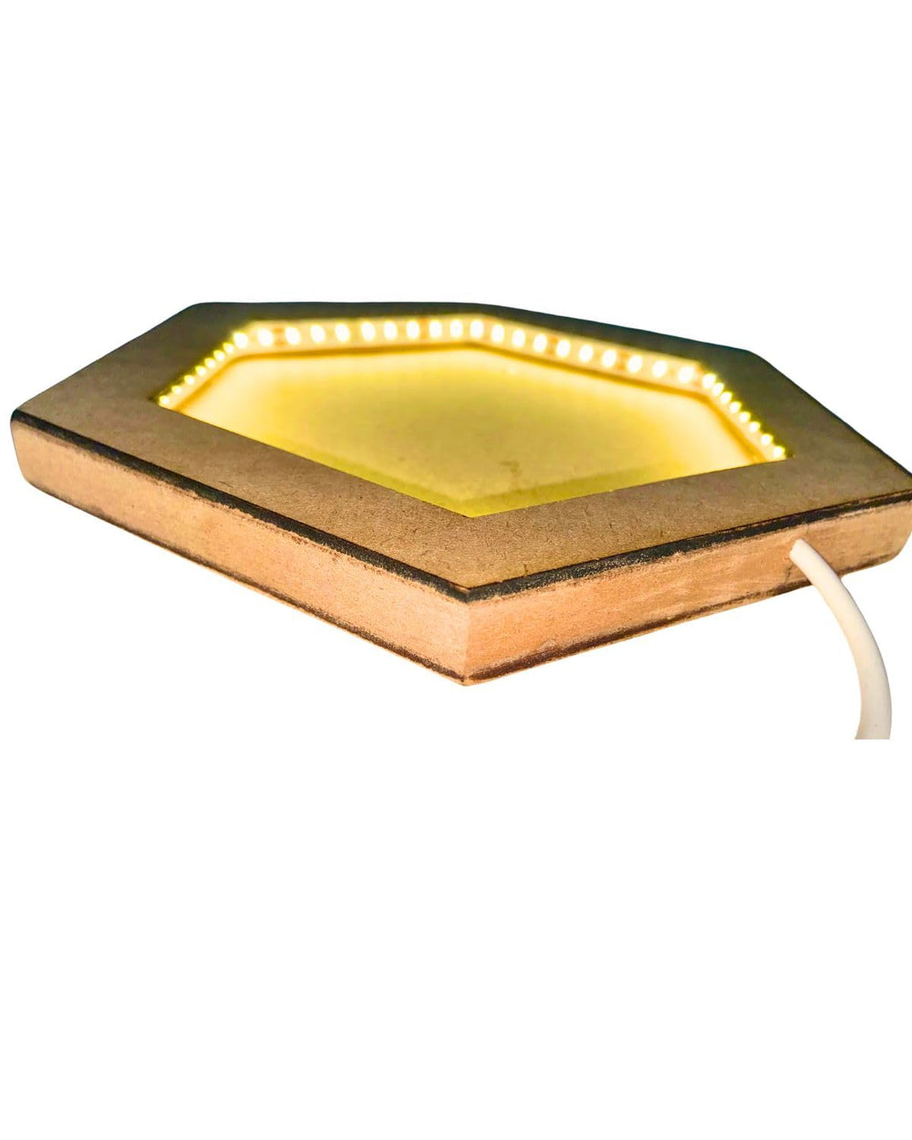 snoogg 12 inch lighted hexagon frame to elevate your creativity ands collection ideal for p