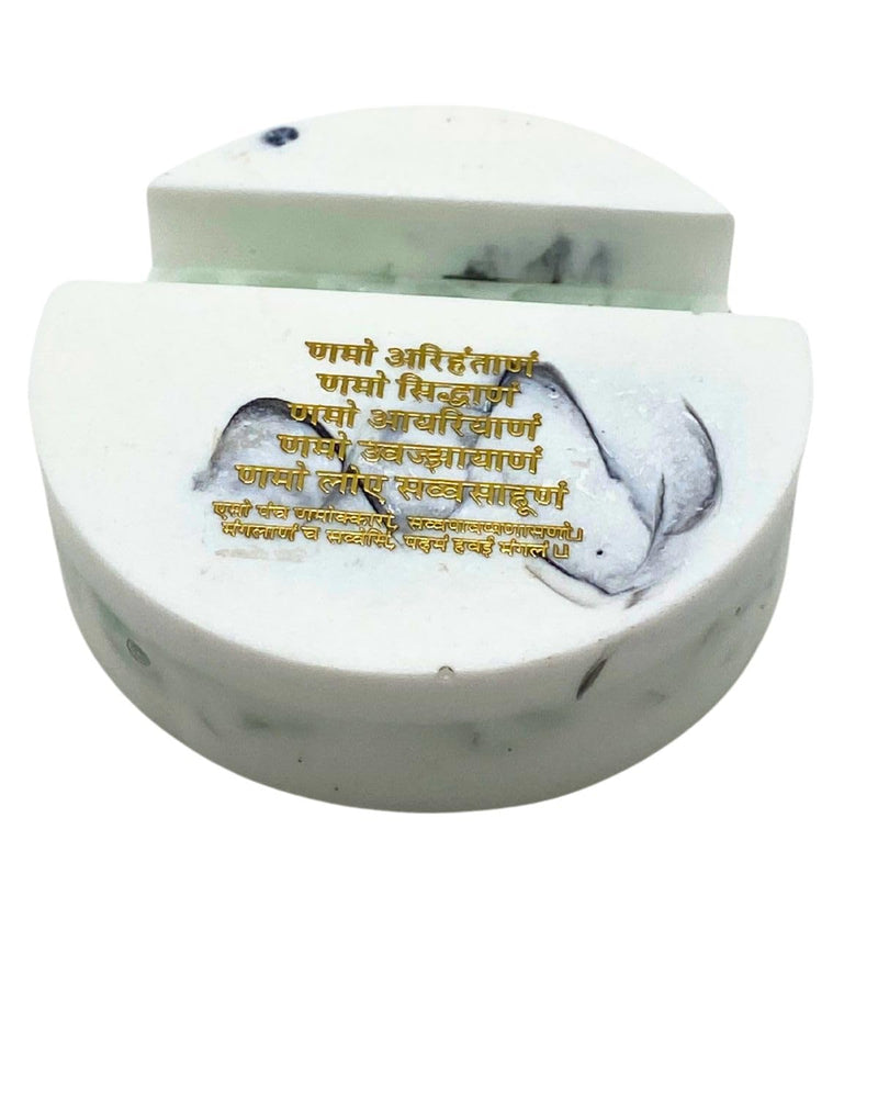 snoogg 2 2 5 inch jainism lord mahavira belier theme epoxy ultra clear resin art heavy duty