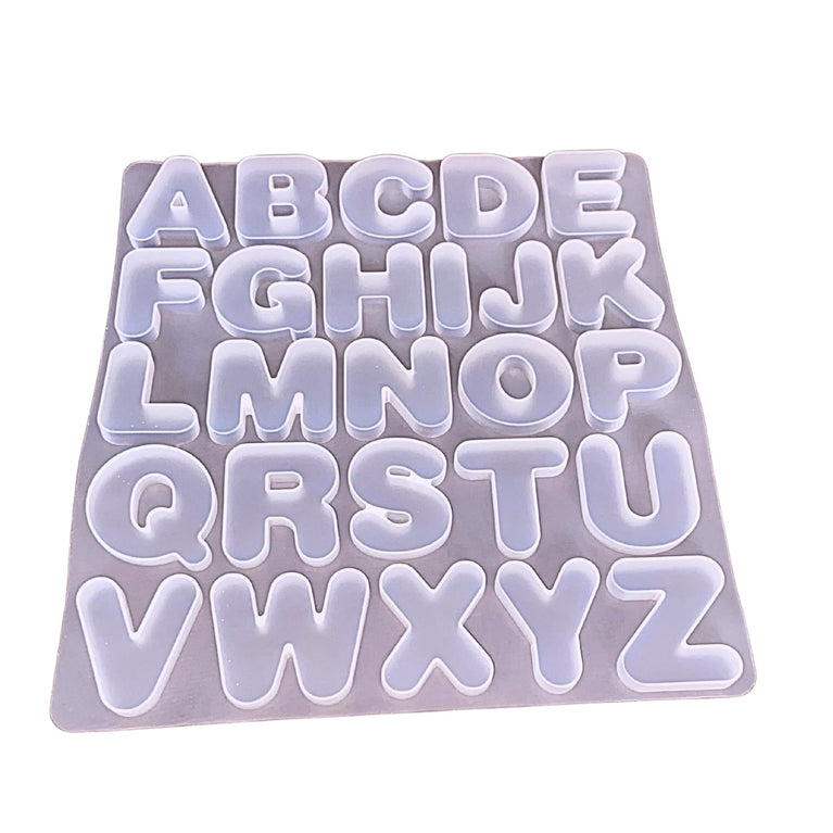 SNOOGG Large Alphabet Numbers Silicone Mold Epoxy Resin Eco Gypsum Alternate to Jesmonite Casting for DIY Crafts Keychains Jewelry and Personalized Lettering