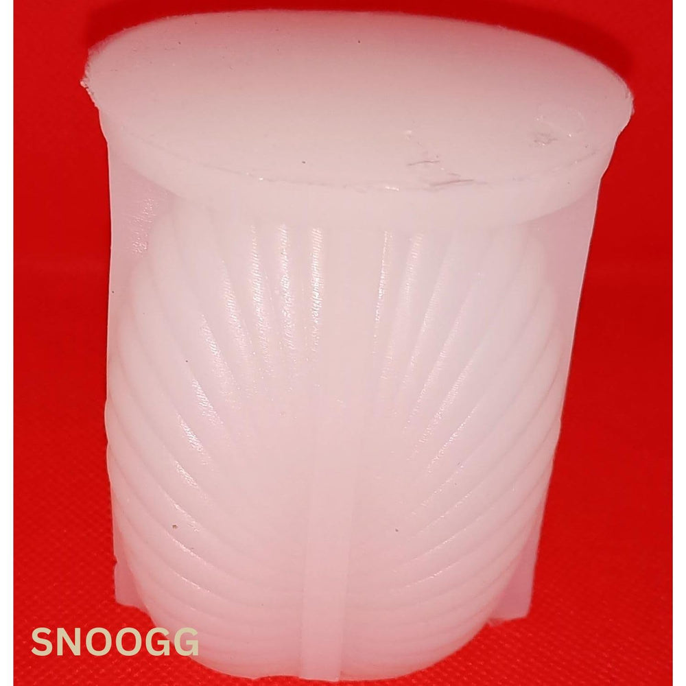 snoogg 3d steriped fan candle mold silicone mold for candle making aromatic stones scented
