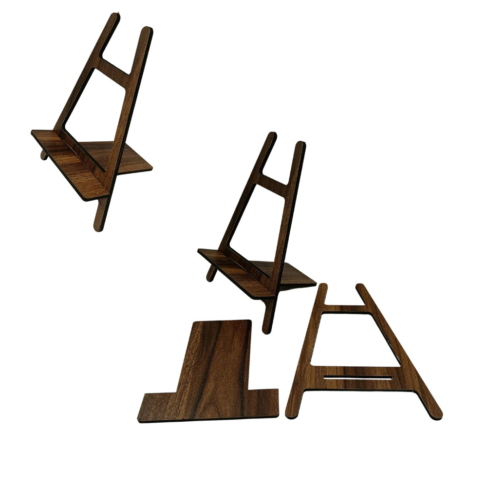 snoogg pack of 2 size 7 inch wood easel holder display stand for artist canvas craft photos