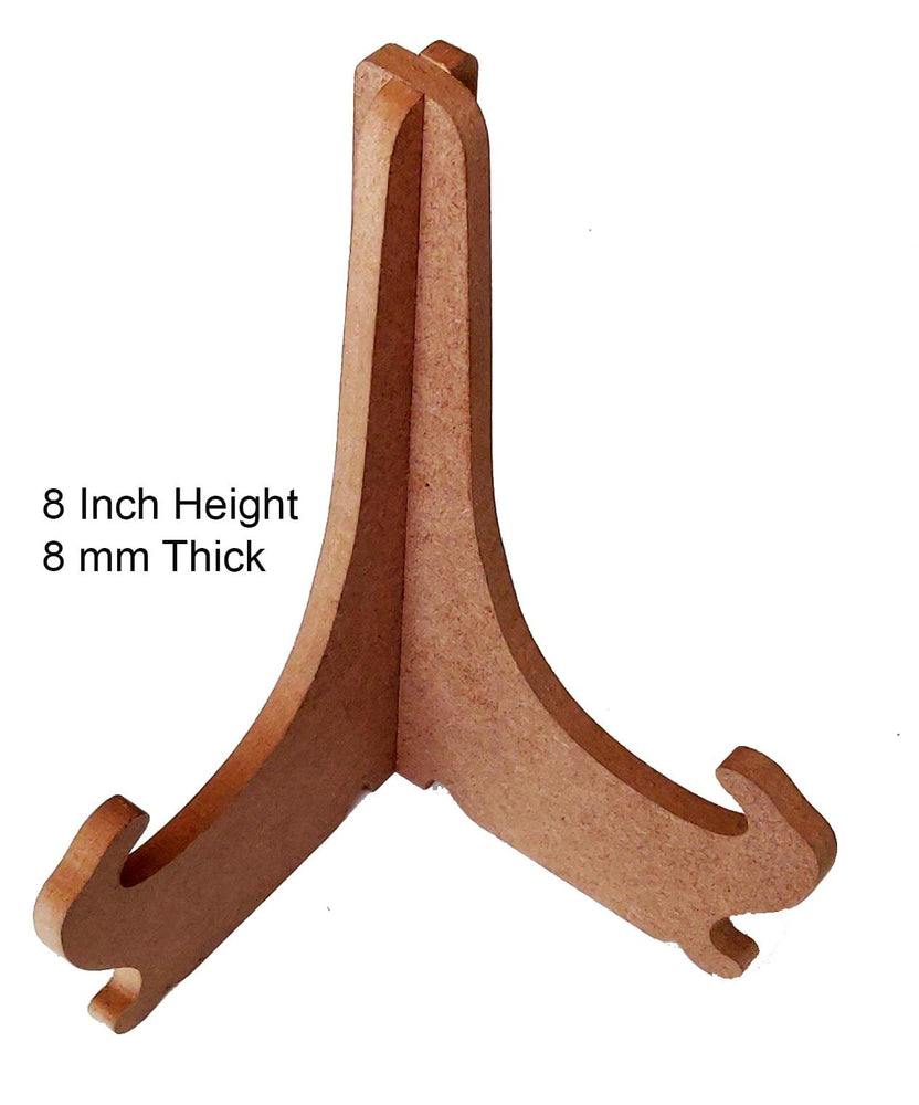 snoogg mdf 8 inch and 8 mm thick cnc cut interlocking space saving easel stands for table t