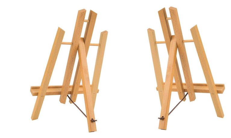 snoogg 12 inch table top easel for painting 2 packs wooden easel portable tabletop display