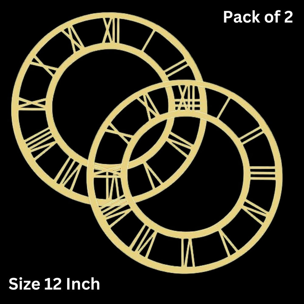 snoogg 12 inch gold classic acrylic clock face roman ring for resin crafts diy round mirror