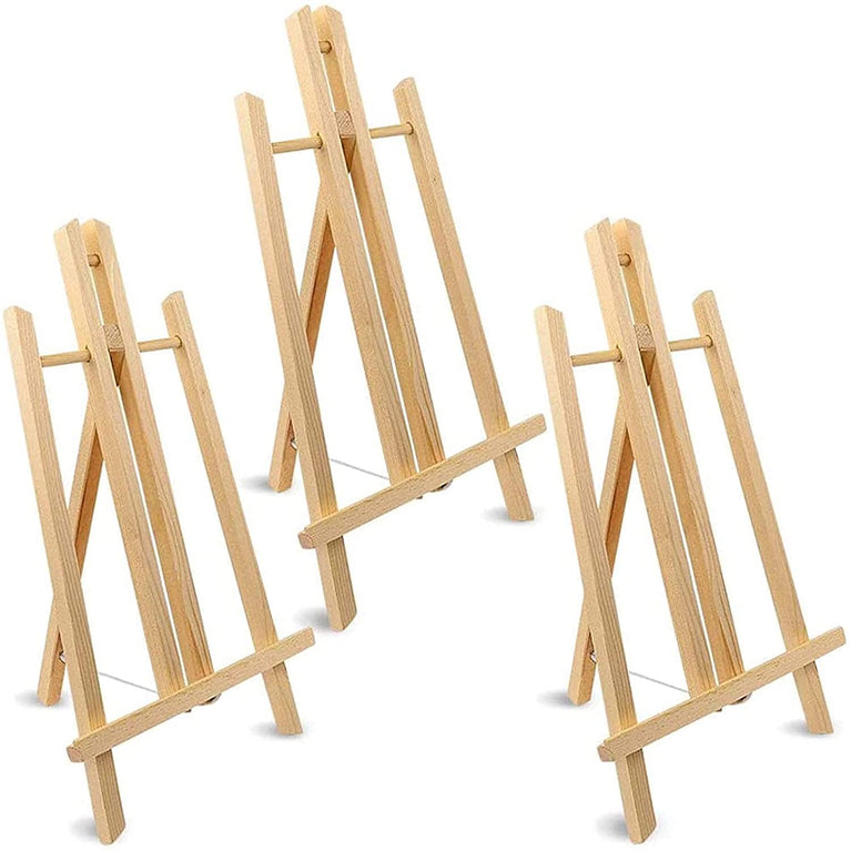 snoogg 12 inch table top easel for painting 3 packs wooden easel portable tabletop display