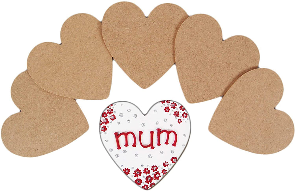 snoogg mdf wood cut out heart shape for resin art mandala art painting student project diy