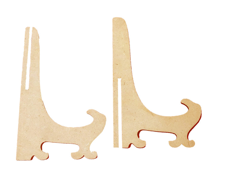 snoogg 5 inch mdf laser cut interlocking space saving circut mini easel stands for table to