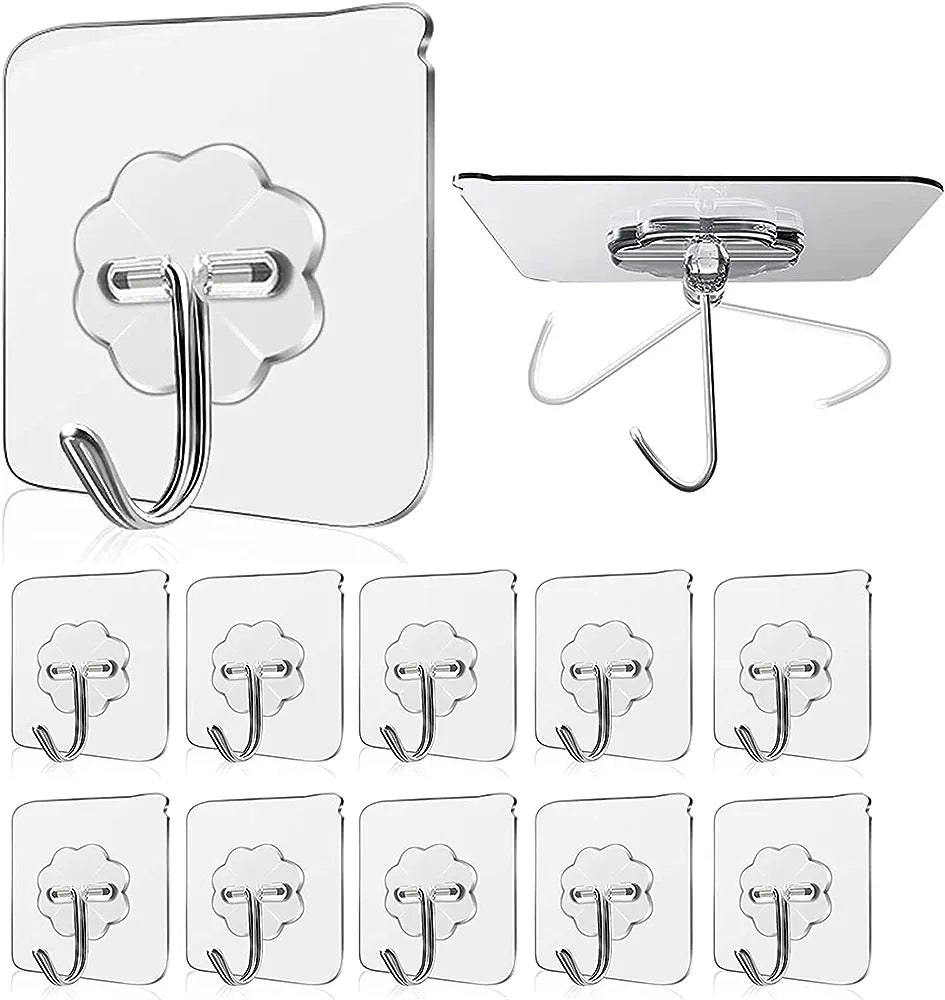 self adhesive wall hanging hooks heavy duty multi functional waterproof ceiling hanger hook