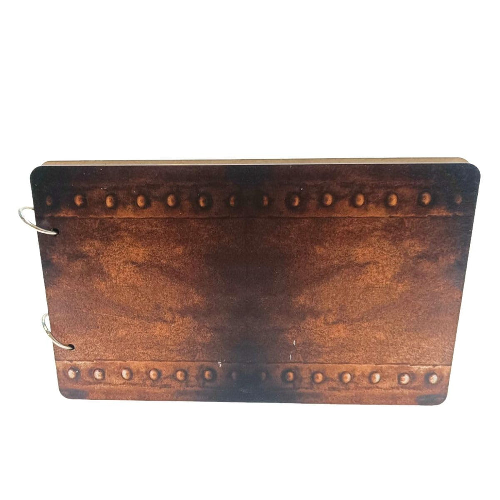 snoogg scrapbook 60 page photo album rectangle 10x6 inch 280 gsm with uv vintage design pri