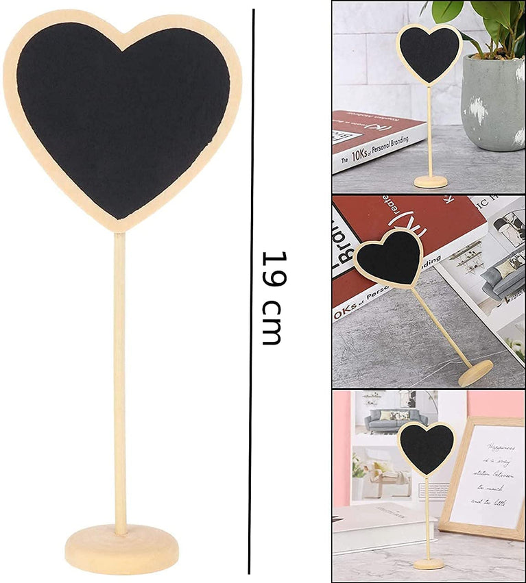 snoogg pack of 6 pcs mini chalkboard signs small cloud heart house and polygon shape chalkb