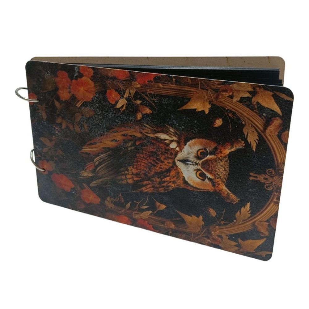 snoogg scrapbook 60 page photo album rectangle 10x6 inch 280 gsm with uv vintage design pri