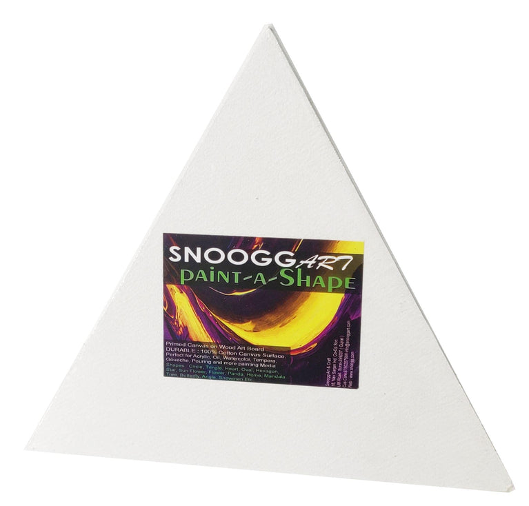 snoogg 10 inch 5 pcs paint a shape cotton canvas board tringle shaped painting drawing blan