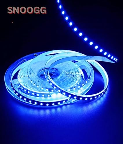 snoogg led strip lights cuttable smd 2835 led strip dc 12v with 1200 led in 5 meter 16 4ft
