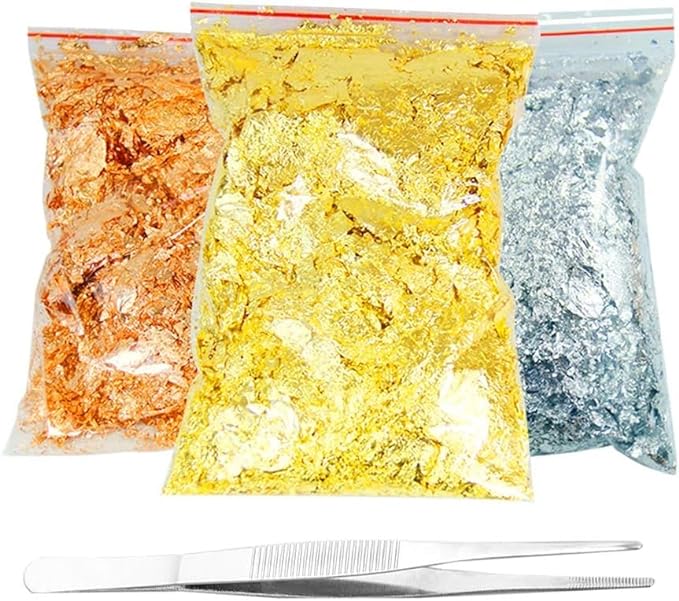 gold foil flakes for resin jewelry making paxcoo gold foil flakes metallic leaf for nails p