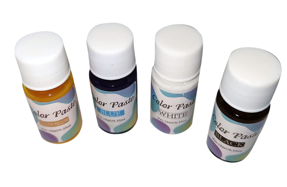 snoogg high concentrated and highest epoxy pigment set of 4 pigment paste 10 ml each colors