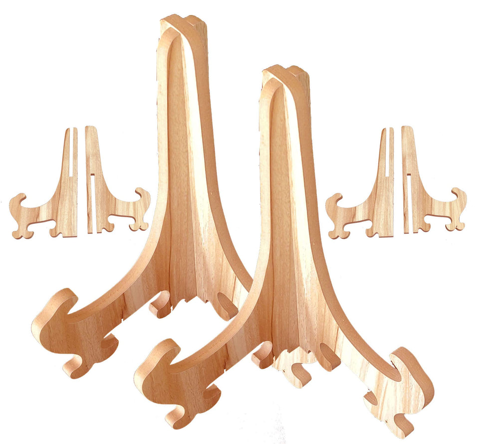 snoogg 8 inch and 8 mm thick pre laminated wood cnc finish interlocking space saving easel