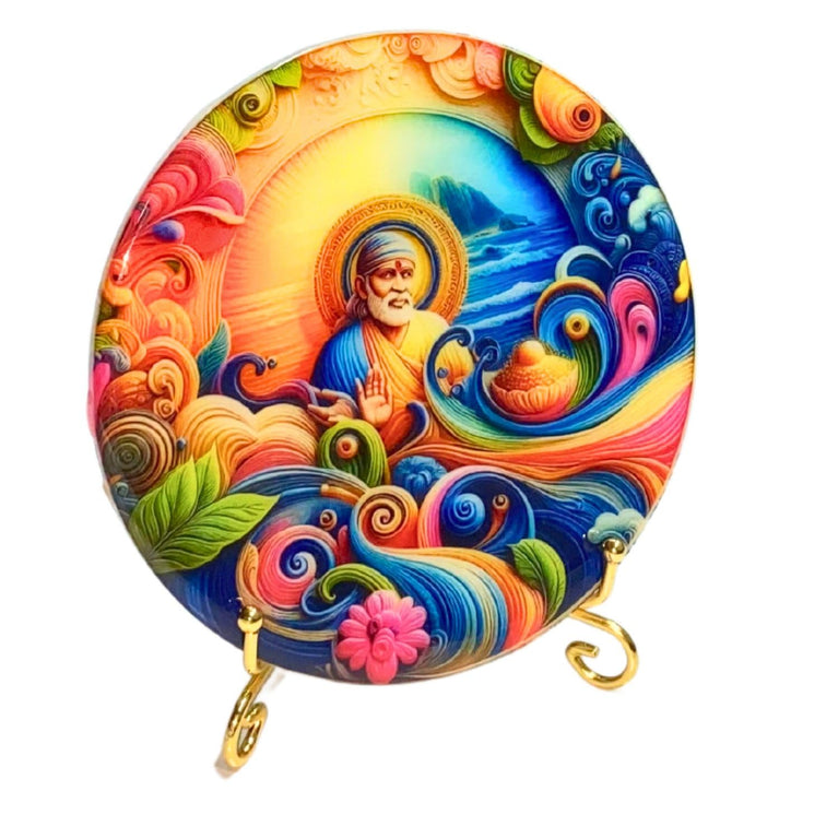 snoogg god ganesha siddhivinayak desktop 3d uv reactive with epoxy resin picture and foldab