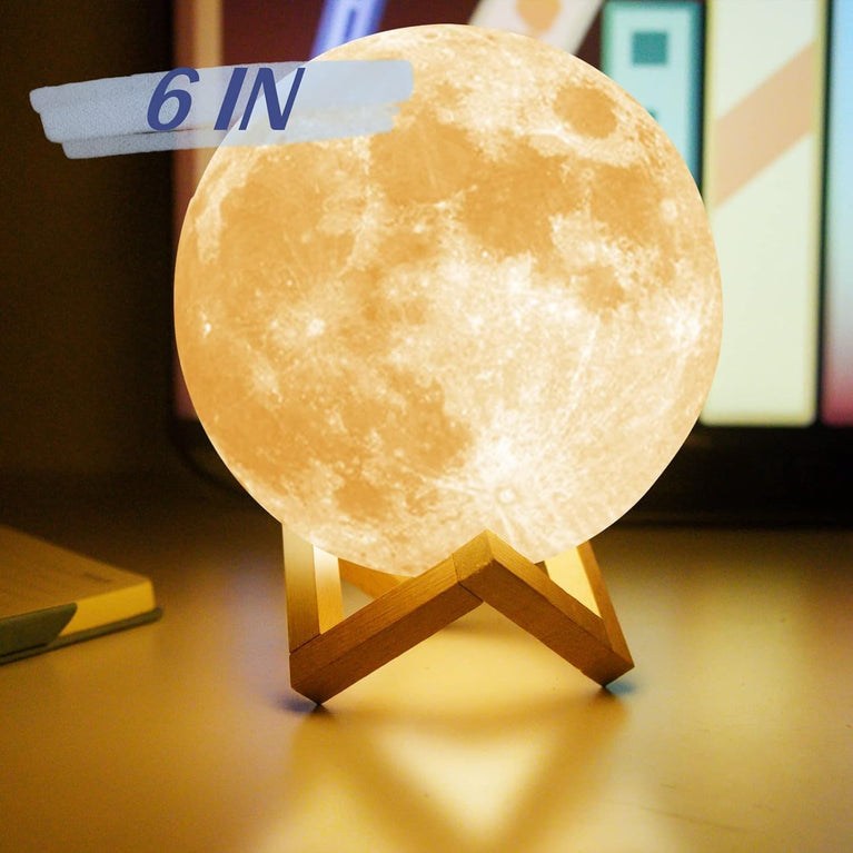 snoogg galaxy moon lamp 15 cm 16 colours led 3d moon light remote touch control gifts for g
