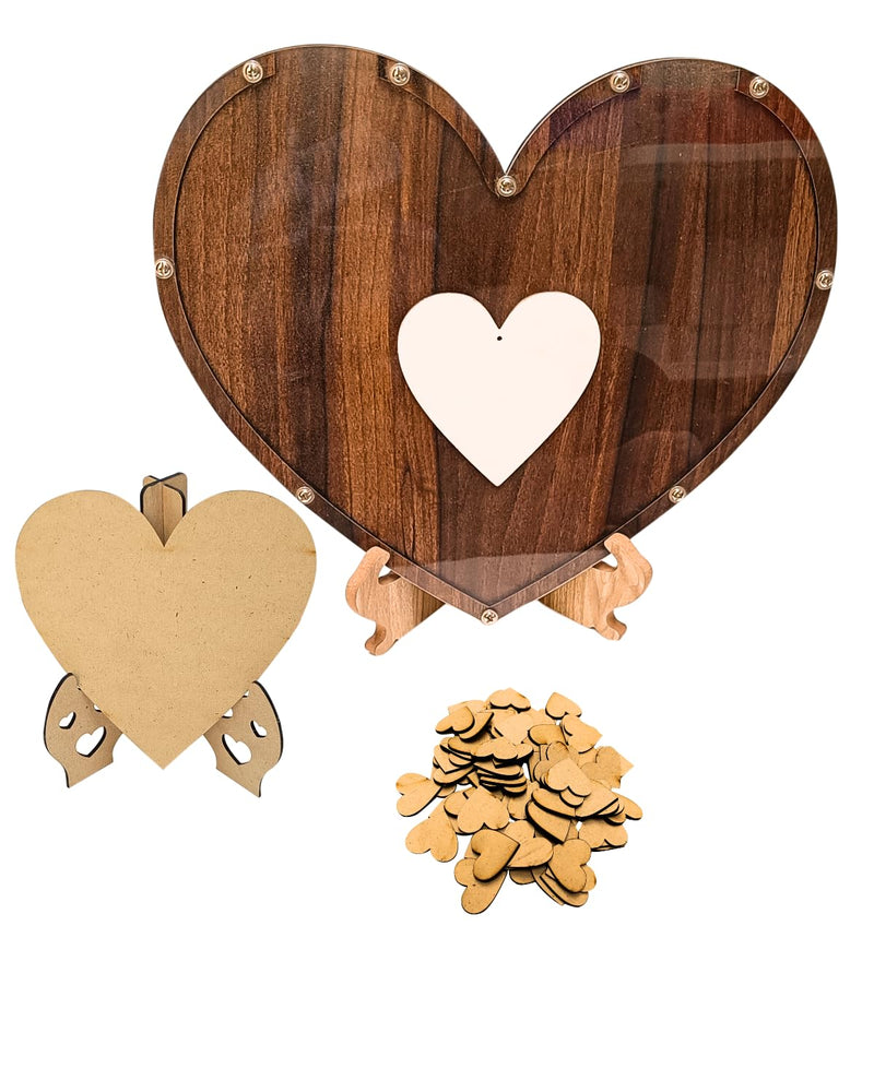 snoogg wedding reception decorations with guest book set and heart message board with heart