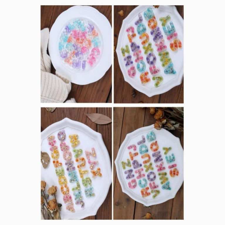 SNOOGG Large Alphabet Numbers Silicone Mold Epoxy Resin Eco Gypsum Alternate to Jesmonite Casting for DIY Crafts Keychains Jewelry and Personalized Lettering