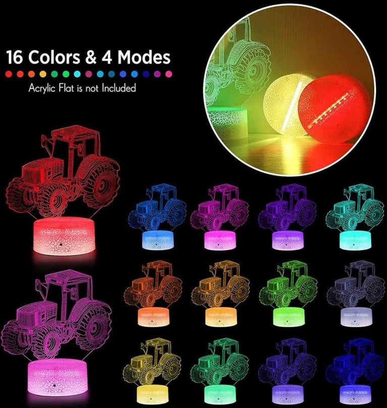 snoogg 3d wheel design night light lamp dimmable with touch function strong abs base in cra