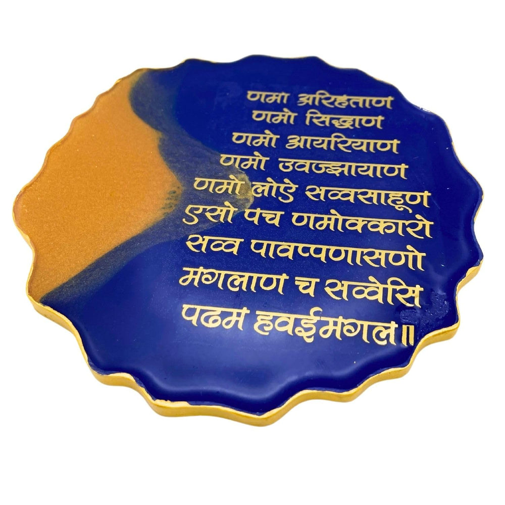 snoogg 6 inch resin art handmade spiritual jainism namokar mantra also known pancha namask