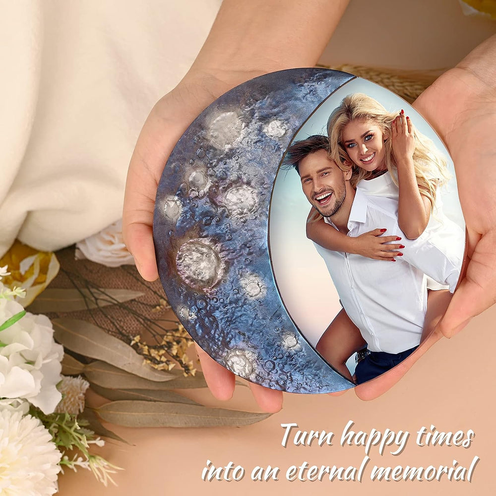 snoogg resin unique moon shape mold for photo silicone mold picture frame epoxy casting wit