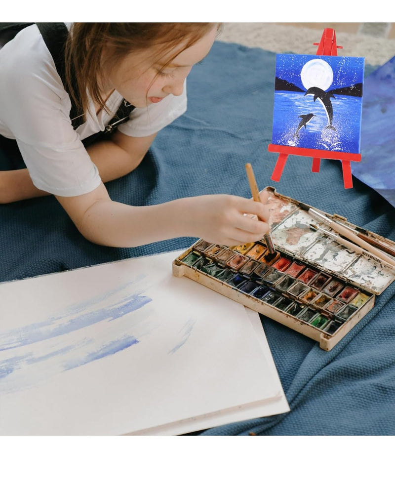 snoogg mini plastic easel 16 x 8 5 cm triangle easel lead foldable easel small lightweight