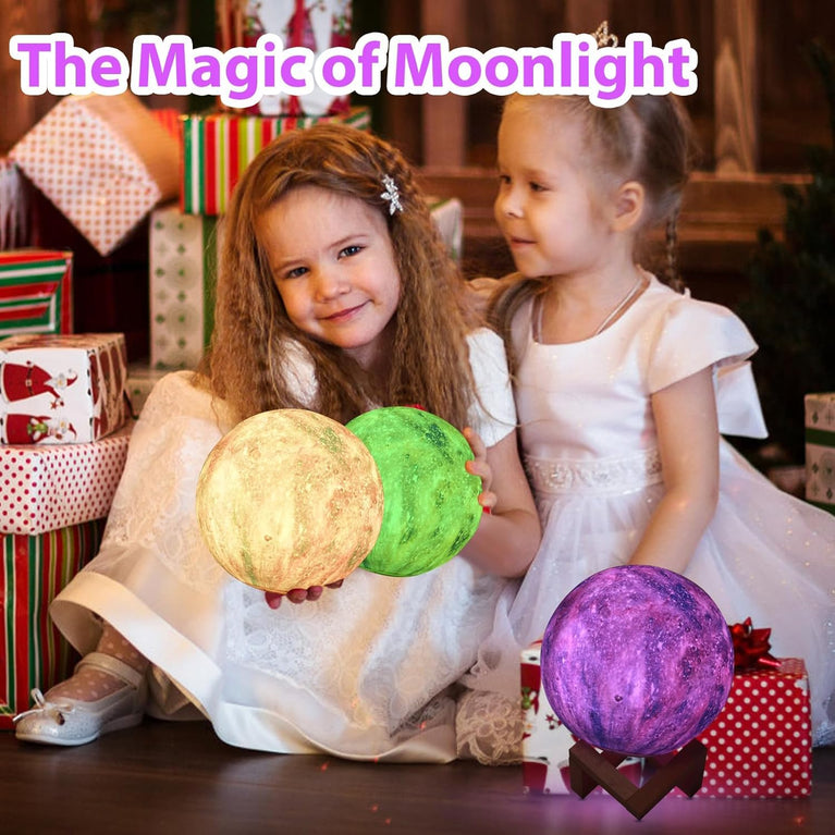 snoogg galaxy moon lamp 13 cm 16 colours led 3d moon light remote touch control gifts for g