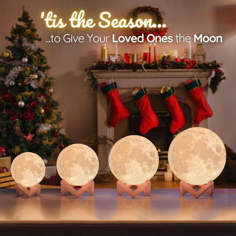 snoogg mind glowing moon lamp 3d moon night light for kids bedroom dc 5v usb cable 16 color